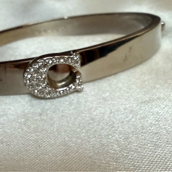 Coach Silver Bracelet with  C Crystal Logo - Picture 6 of 6